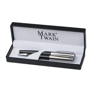 Mark Twain writing set with ball pen and rollerbal