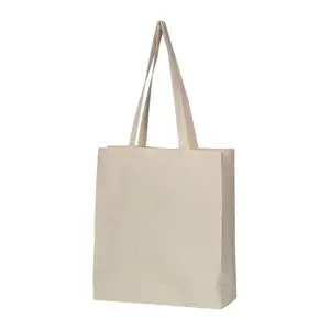 Organic cotton bag (GOTS) with bottom fold